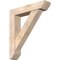 Ekena Millwork Traditional Slat Smooth Bracket w/ Offset Brace, Douglas Fir, 7 1/2"W x 36"D x 40"H BKT0806X36X40TRA06SDF - alternate 1